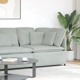  Modularna sofa Kutni modul s jastucima svijetlo siva 100 cm | shoptok.hr