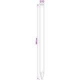 Ograde 15 kom. Zelena 100 cm Masivna borovina | shoptok.hr