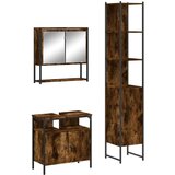  3-dijelni set kupaonskog namještaja boja hrasta drveni | shoptok.hr