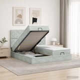  Krevet od pjene s madracem i LED-om Svjetlosiva 160 x 200 cm | shoptok.hr