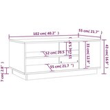  Stolić za kavu crni 102 x 55 x 43 cm od iverice | shoptok.hr