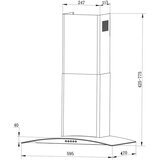 Berdsen BT-202 kuhinjska napa s dimnjakom od 60 cm | shoptok.hr