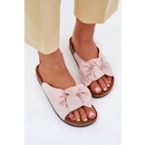 Boto Ladies sandals on cork sole with bow light pink Seressa | shoptok.hr