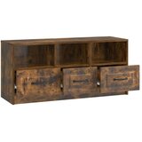TV omarica Dimljen hrast 102 x 34,5 x 47 cm Inženirski les, (5000210190) | Shoptok.si
