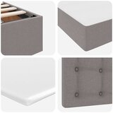  Postelja s shranjevanjem Taupe 200 x 200 cm Umjetno usnje, (5000105130) | Shoptok.si