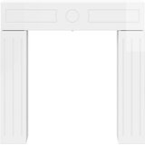  Okvir za kamin Bijela visokog sjaja 102 x 18 x 100,5 cm | shoptok.hr