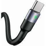 Usams PLETENI KABEL U26 USB-C 1M 3A HITRO POLNILO ČRN ZA TELEFON, (22057748) | Shoptok.si
