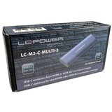 LC Power lc-m2-c-multi-2 nvme / sata m2 enclosure for m.2 ssd usb3.2 gen.2x1 type c antracit hdd ssd rack( 20671 ) | ePonuda.com