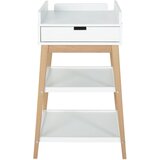 Qu-ax stol za previjanje sa ladicom hip white/naturel | shoptok.hr