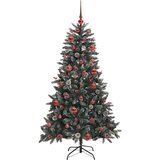 vidaXL Umjetno božićno drvce s stalakom Zelena 83.5 x 83.5 x 150 cm | shoptok.hr