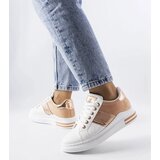 Gemre White sneakers with pink inserts Deans Cene