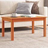 vidaXL Klubska mizica voščeno rjava 80x50x40 cm trdna borovina Cene