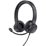 Trust HS-150 Headset Wired Head-band Office /Call center Black | shoptok.hr