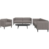  3-dijelni set sofa smeđesivi od tkanine | shoptok.hr