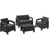 Curver Baštenski set Corfu II Pe ratan - Kapućino | ePonuda.com