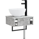  Zidni sudoper Betonska siva 40 x 35 x 39 cm Konstruirano drvo | shoptok.hr