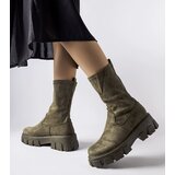 Gemre Green sock ankle boots eco-suede Pancrazio | ePonuda.com