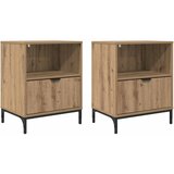  Noćni ormar s ladicama 2 pcs hrast artisan 49 x 36 x 61 cm | shoptok.hr