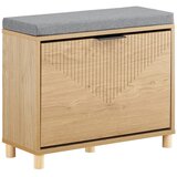SoBuy klop za vstop s polico in blazino za shranjevanje svetel les siva 60x24x50 cm, (5000009231) Slike