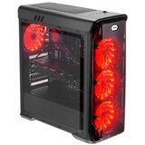 LC-Power Case LC-988B-ONRed Typhoon, Midi-ATX Case,Black, HD Audio, 4x120mm red fan | Eponuda.ba