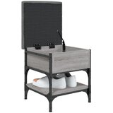  Klupa za cipele siva boja hrasta 42x42x45 cm konstruirano drvo | shoptok.hr
