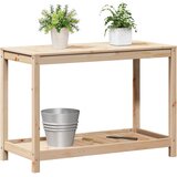  Stol za sadnju s policom 108 x 50 x 75 cm od masivne borovine | shoptok.hr