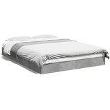 Maison Chic Posteljni Okvir - Dvoposteljna postelja betonsko siv 140x200 cm inženirski les, (22081550) | Shoptok.si
