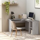 vidaXL Kutni radni stol boja hrasta 120x140x75 cm konstruirano drvo Cijene