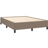  Box spring postelja z vzmetnico taupe 140x200 cm blago, (20896905) | Shoptok.si