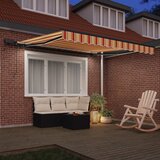  Skrovita tenda Žuta i narančasta 300 x 250 cm tkanina | Eponuda.ba