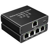 INF Razdelilnik RJ45 Gigabit Ethernet 1 do 2/3/4 Vrata - Razširite Povezljivost Black, (5000276529) | Shoptok.si