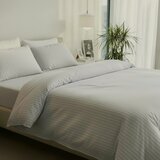  Satenska navlaka 140x200cm + jastučnica 50x70cm Grey stripes ( VLK000195-greystripes ) | Eponuda.com