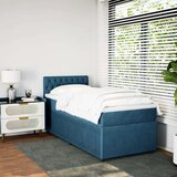 vidaXL Box spring krevet s madracem plavi 80 x 200 cm baršunasti | shoptok.hr