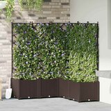  Vrtna saksija 5 pcs Smeđa 120 x 120 x 143 cm Plastika | shoptok.hr