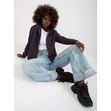 BASIC Feel Good Graphite zip-up hoodie with pockets | Shoptok.si