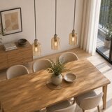 Brilliant Luster na sajli LYSKA 3xE27/20W/230V krem/bež zadimljeno | Eponuda.com