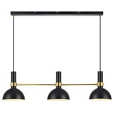 Markslöjd Črna trojna viseča svetilka Larry Black Gold | Shoptok.si