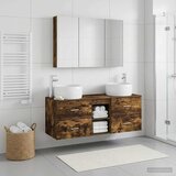  Set namještaja za kupaonicu 4 kom. Dimljeni hrast | shoptok.hr