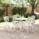 Vrtni set za objed 5 pcs Bijelo Aluminij | shoptok.hr