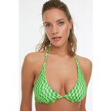 Trendyol Green Geometric Pattern Bikini Top Cene