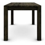  Hrastov stol 140 x 80 cm, crni sa srebrnim efektom | shoptok.hr