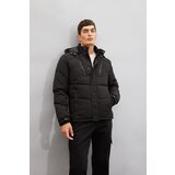 Defacto Water Repellent Jacket Slim Fit Slim Cut Hooded Fleece Lined Zippered | ePonuda.com