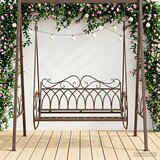  Ljuljačka Čelik 112 x 60 x 126,5 cm Antikno smeđa | shoptok.hr