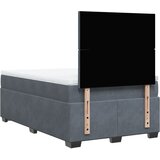  Krevet box spring s madracem tamnosivi 120 x 190 cm baršun | shoptok.hr