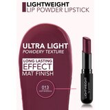 Flormar Lightweight Lip Powder Lipstick dolgoobstojna šminka z mat učinkom odtenek 013 Deep Bordeaux 3 g | Shoptok.si