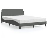  Krevet s madracem Dover svjetlosivi 140x200 cm tkanina | shoptok.hr