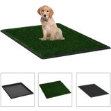 vidaXL Toalet za ljubimce s pladnjem i travom zeleni 64 x 51 x 3 cm | shoptok.hr