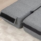  Sklopiva fotelja s funkcijom ležaja krevet za goste sklopiva do 250 kg 138x80x50 cm siva | shoptok.hr
