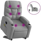 Maison Chic Električni masažni naslanjač - Relax naslanjač s funkcijo vstajanja svetlo siv, (22042547) Cene