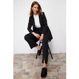 Trendyol Black High Waist Slit Detailed Pocket Woven Trousers | Shoptok.si